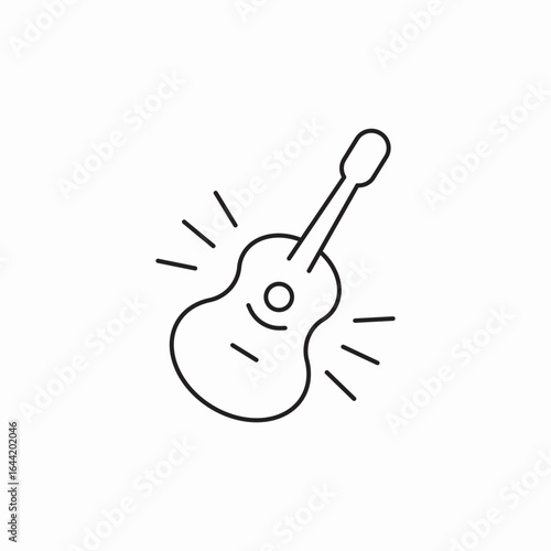 icon vector guitar instrument 