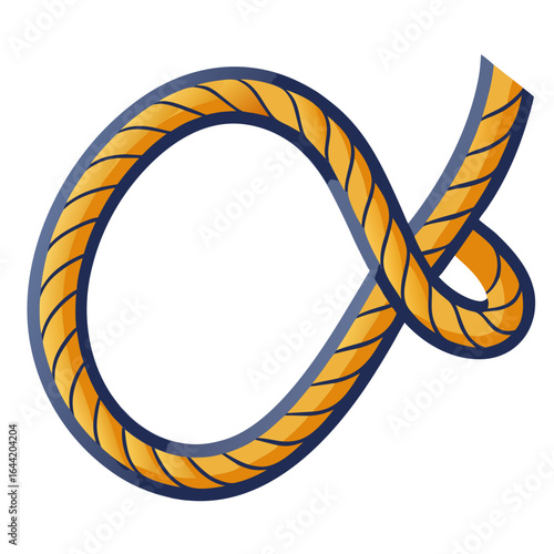 Sailing Rope on White Background