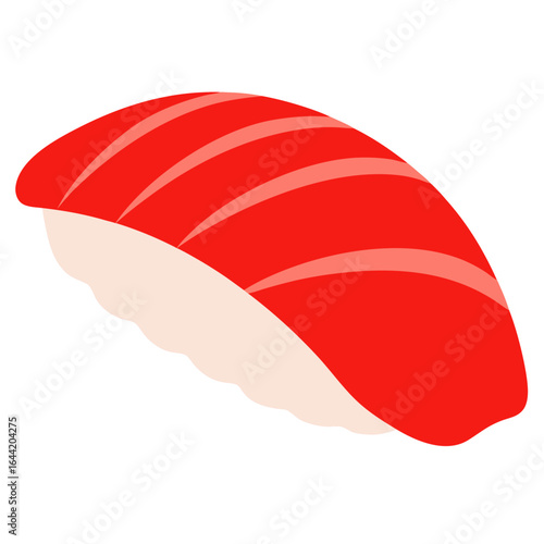 Sashimi on White Background