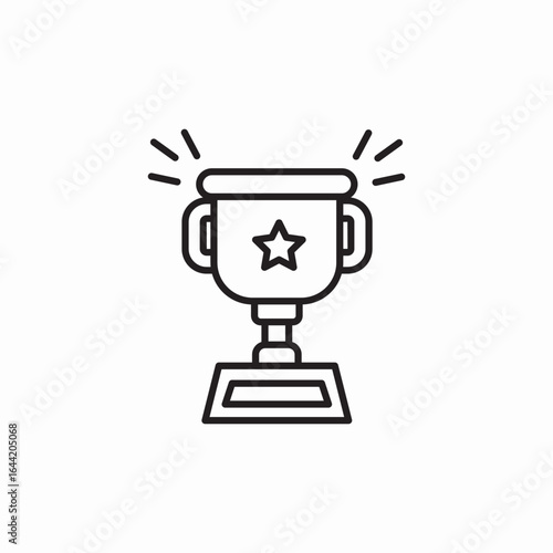 icon vector  cup award 