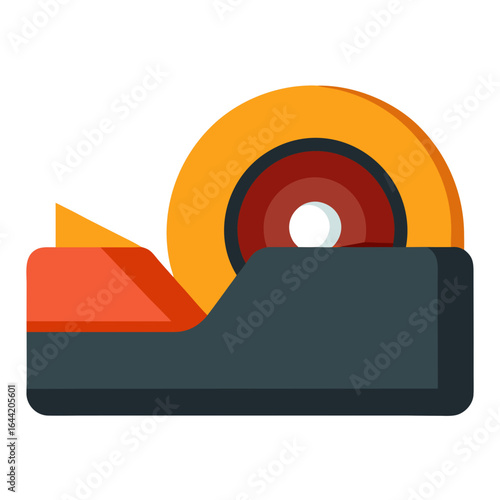 Tape Dispenser on White Background