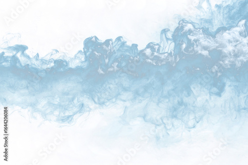 Realistic white smoke in fast motion on transparent background. Dry Ice Smoke Clouds Fog effect overlay. Floating fog, mist or vapor for different projects