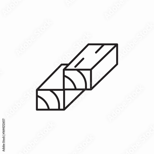 icon vector wood beam