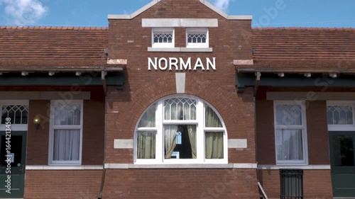 Norman Depot train station in Norman, Oklahoma, USA.
