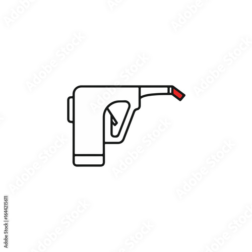 Illustration of a gas pump nozzle, symbolizing fuel and energy.