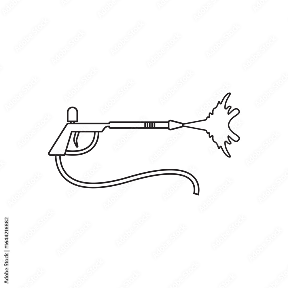 Fototapeta premium Pressure washing gun icon