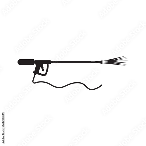 Pressure washing gun icon
