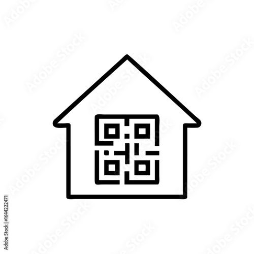 House with embedded quick response code home building