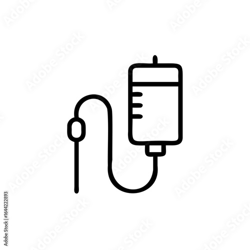Medical drip bag with tube and needle iv drip healthcare
