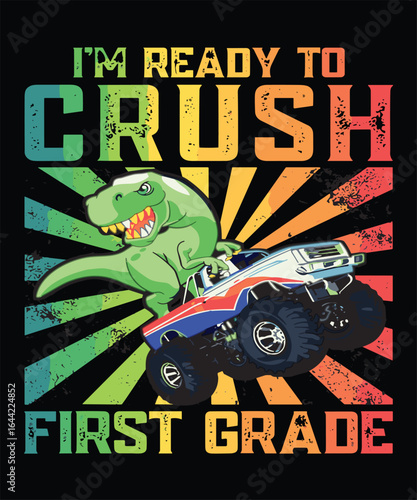 Canvas-taulu Get your little one excited for the school year with the 1st Grade Level Begins design