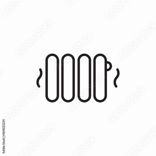 icon vector  heating radiator 