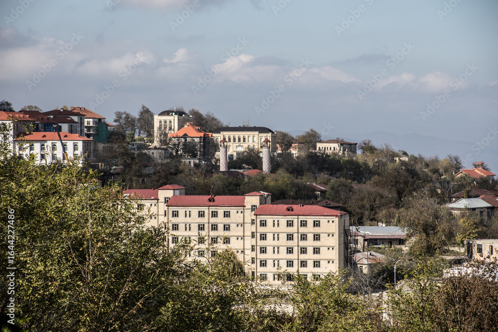 Obraz premium Shusha City after the Karabakh war. Shusha, Azerbaijan.