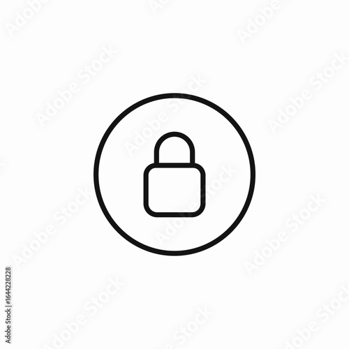 locked padlock icon icon sign vector
