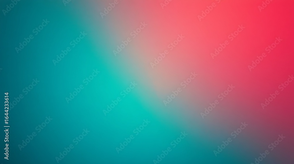 Fototapeta premium Abstract gradient background with teal and red color blend for modern designs
