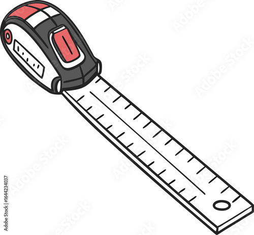 measuring tape isolated on white