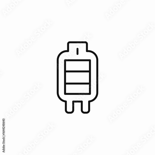 medical blood bag icon sign vector