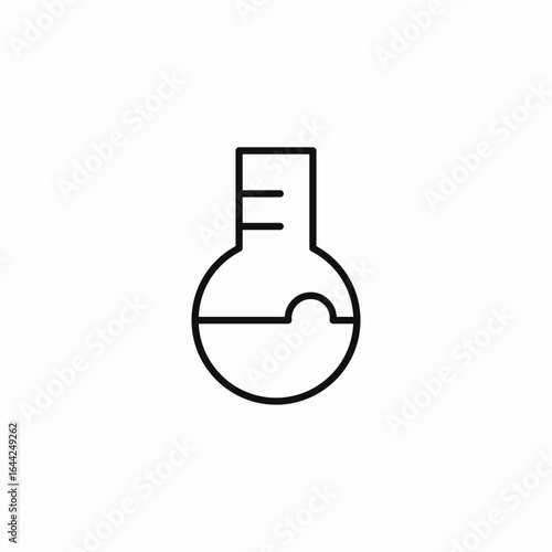 science lab flask icon sign vector