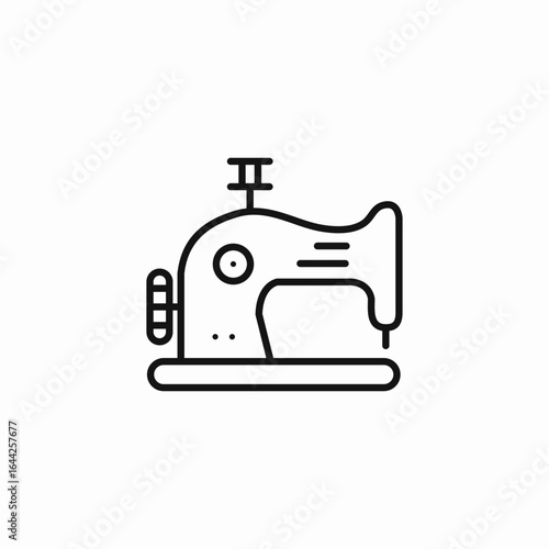sewing machine tool icon sign vector