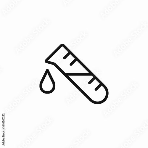 blood test tube icon sign vector