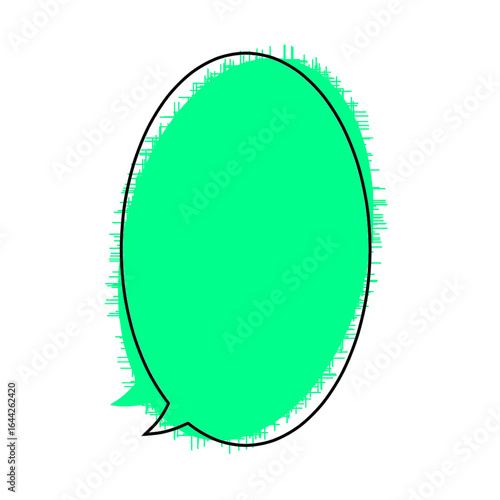 vector illustration of a green badge