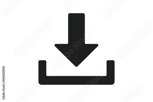 Download icon showing importing and saving files on transparent background