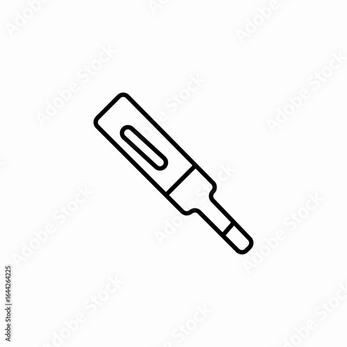 a thermometer health icon sign vector
