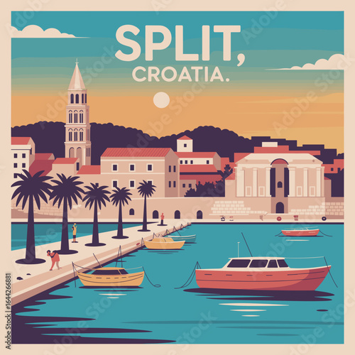 Split Croatia Waterfront and Historic Architecture