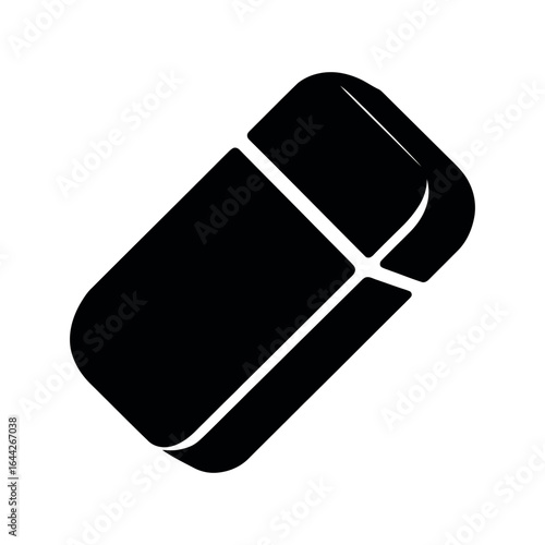 Black eraser stationery office supplies
