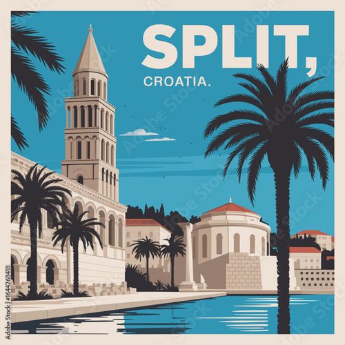 Split Croatia Waterfront and Historic Architecture
