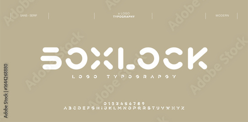 Creative modern technology alphabet fonts. Abstract typography urban sport, techno , fashion, digital, future creative logo font. vector illustration