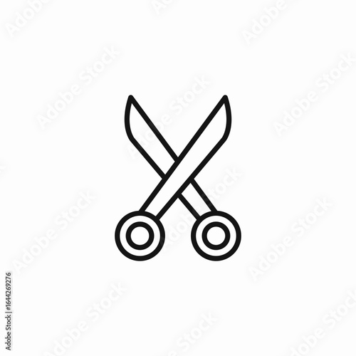 pair of scissors icon sign vector
