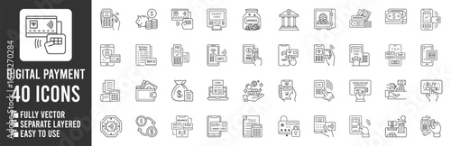 Payment card transaction contactless transaction mobile payment financial services technology vector | Ai Generated Icon