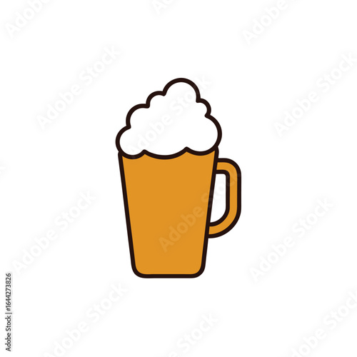 Magical frothy fantasy beverage with a butterbeer inspired look and creamy foam
