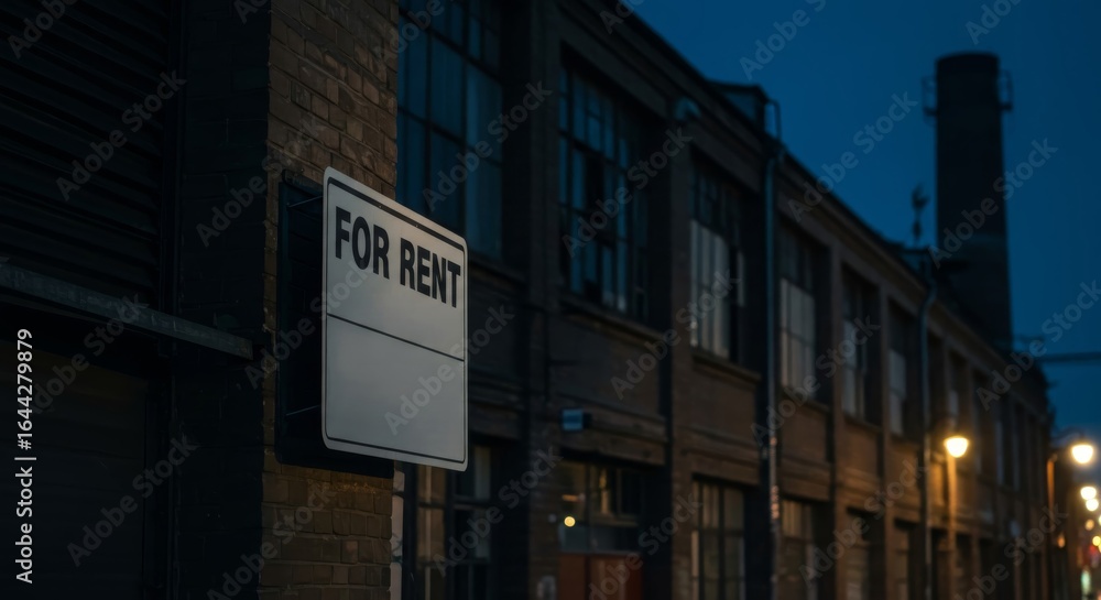 Obraz premium Abandoned building exterior with 