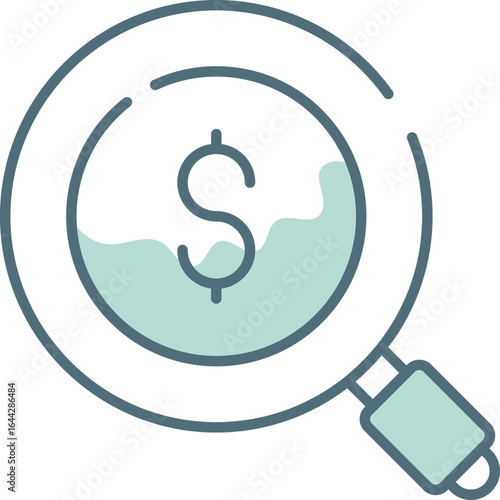 Sales Search icon vector