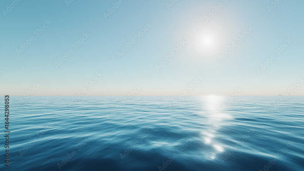 Obraz premium blue sky with blue sea