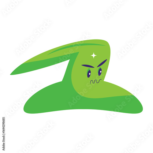 Isolated halloween spooky slime monster Vector