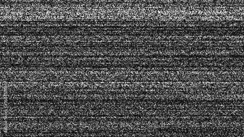 analog tv screen noise glitch effect background. Distorted VCR. VHS Glitch. Bad TV signal. no signal old Tv screen animation.
