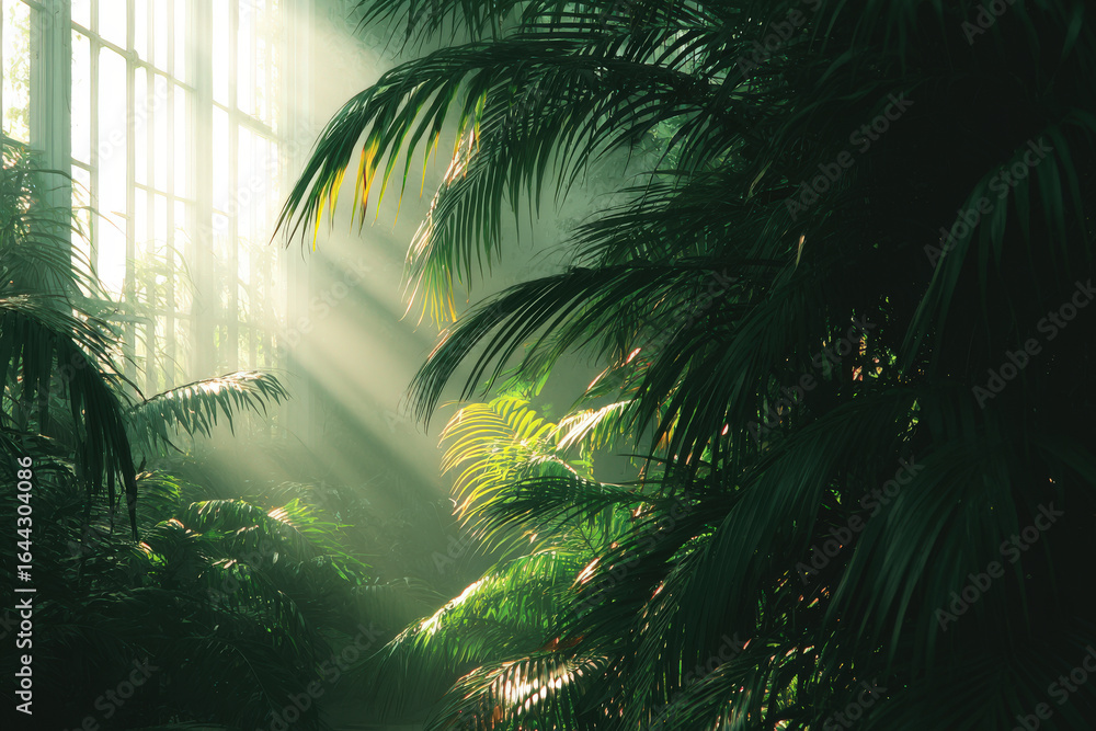 Naklejka premium captivating voice creates light sound and texture in room merging nature harmony