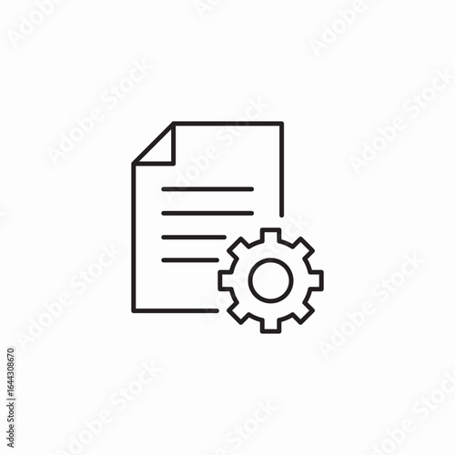 file configuration icon sign vector