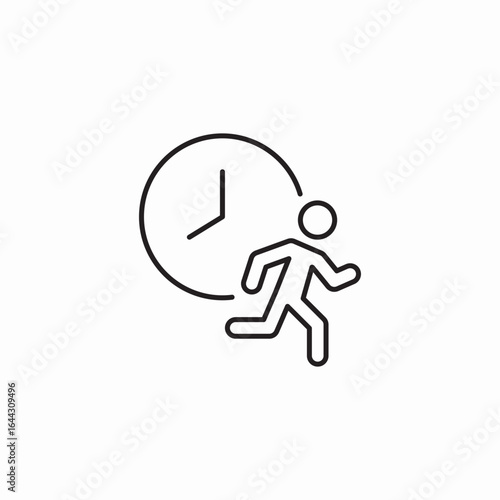 time pressure icon sign vector