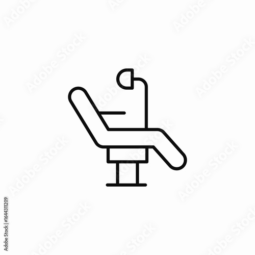 dental chair icon sign vector