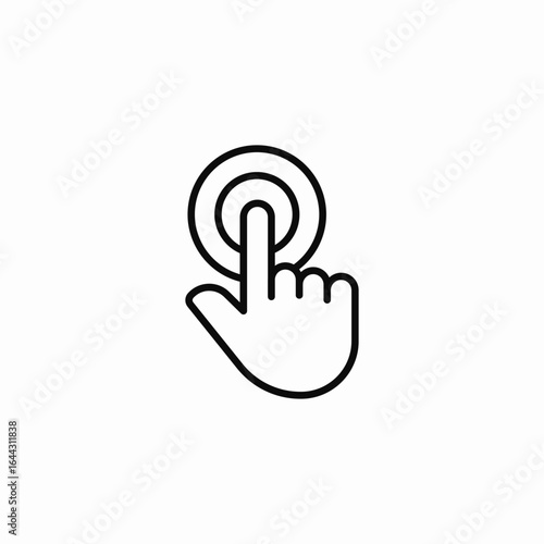 touch screen icon sign vector