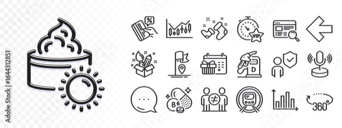 Christmas calendar, Microphone and Diagram graph line icons for web app. Glare of light effect. Message icon. Pack of Financial diagram, Credit card, Metro subway pictogram icons. Vector