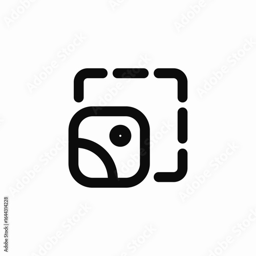 crop image icon icon sign vector