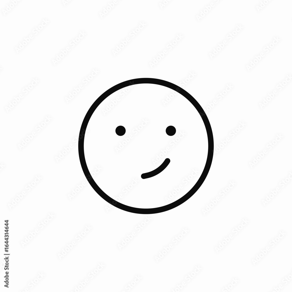 Fototapeta premium simple smile icon sign vector