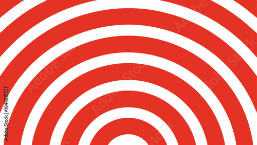 Abstract arching pattern in red and white perfect for digital design projects