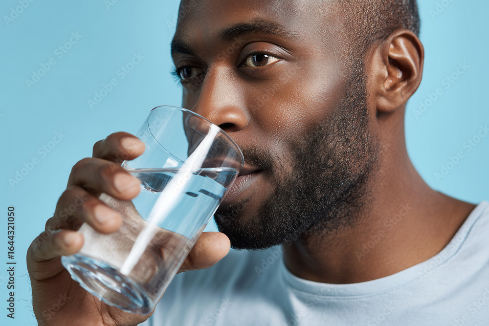 man drinking water man drinking water