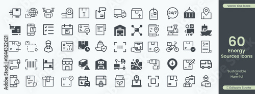 Delivery logistics and e commerce icons ecommerce shipping icons