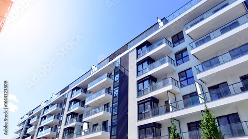 Wallpaper Mural Modern architecture of urban residential apartment building. Apartment building exterior, residential house facade. Torontodigital.ca